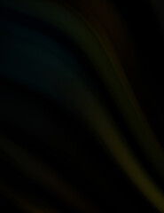 Colorful smooth lines on black background. Liquid and fluid vibrant color waves flowing in the dark. Graphic illustration for wallpaper, banner, background, card, book, cover, poster, banner, brochure