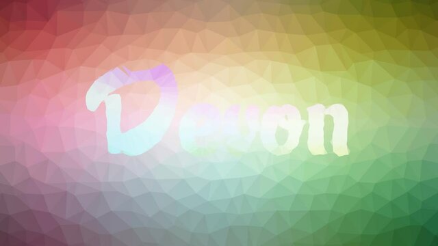 Devon fade weird tessellated looping pulsing polygons