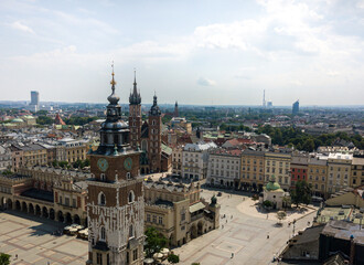 Obraz premium Krakow towers, old and new