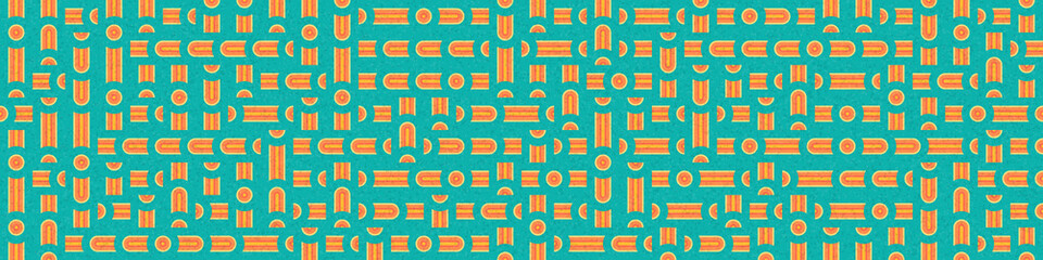 Abstract Geometric Pattern generative computational art illustration