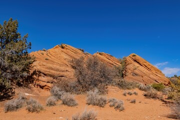 Beautiful landscape around Wire Pass Trail