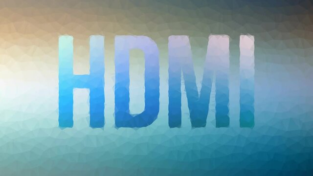 HDMI appearing technological tessellation looping pulsing triangles