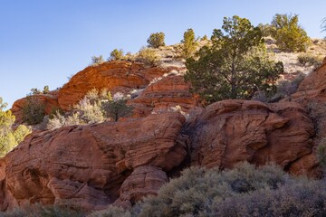 Beautiful landscape around Wire Pass Trail