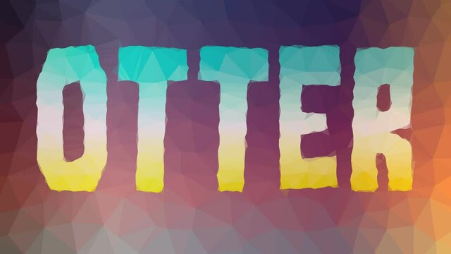 Otter fade techno tessellating looping animated triangles