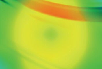 Light Green, Yellow vector blurred and colored pattern.