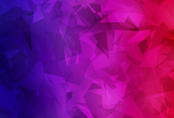 Dark Purple, Pink vector texture with abstract poly forms.