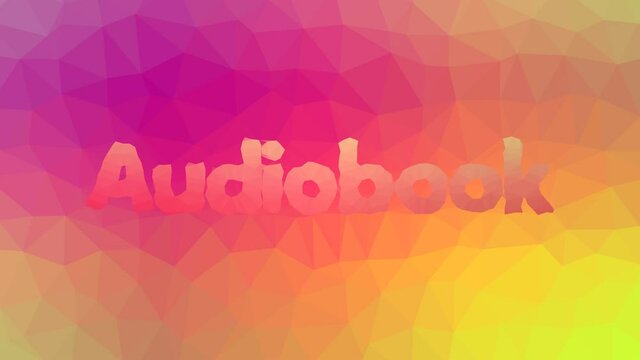 Audiobook fade interesting tessellation looping pulsing polygons