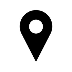 Location icon. Map pin vector symbol.