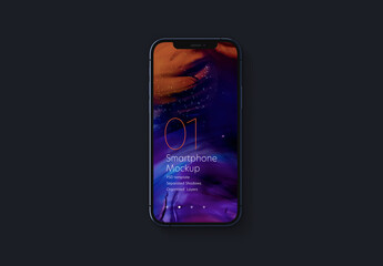 Dark Realistic Smartphone Mockup