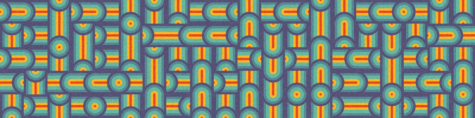 Abstract Geometric Pattern generative computational art illustration