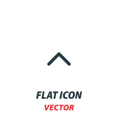 Expand less icon in a flat style. Vector illustration pictogram on white background. Isolated symbol suitable for mobile concept, web apps, infographics, interface and apps design