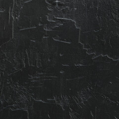 Dark Black Stucco Wall Grunge Texture Background Material Isolated