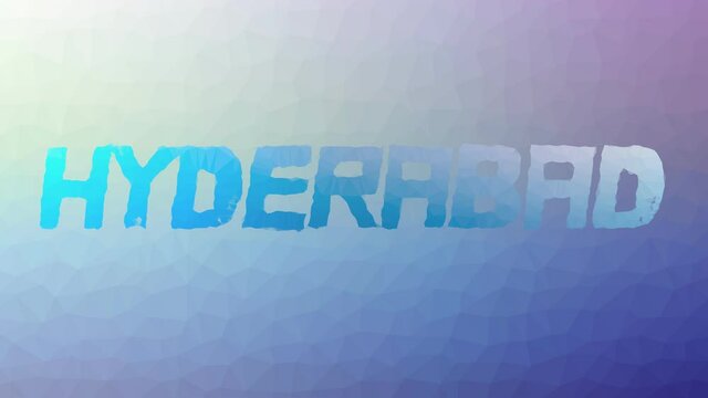 Hyderabad Fade Modern Tessellated Looping Pulsing Polygons