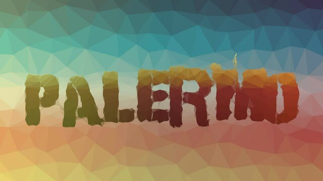 Palermo dissolving technological tessellating looping moving triangles