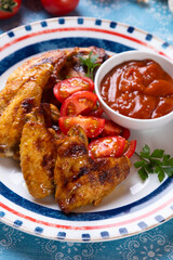 Grilled chicken qings
