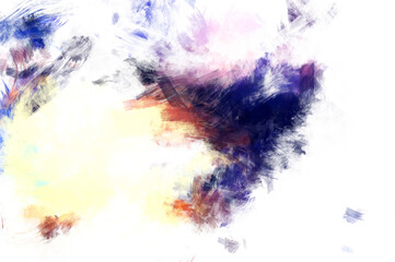 Brushed Painted Abstract Background. Brush stroked painting. Artistic vibrant and colorful wallpaper.