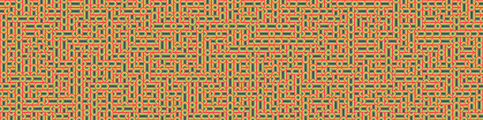 Abstract Geometric Pattern generative computational art illustration