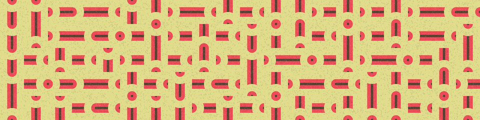 Abstract Geometric Pattern generative computational art illustration