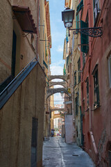 Fototapeta premium Italy. San Remo. La Pigna. The narrow streets of the old town