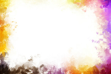 Modern art. Brushed Painted Abstract Background. Brush stroked painting. Strokes of paint. 2D Illustration.&acute;