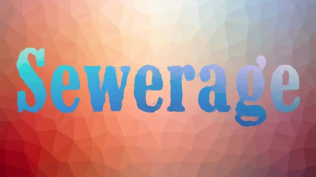 Sewerage dissolving modern tessellation looping animated polygons