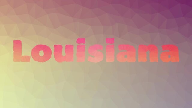 Louisiana dissolving technological tessellating looping moving polygons
