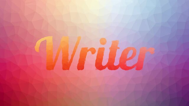 Writer dissolving interesting tessellating looping moving polygons