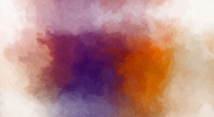 Naklejka premium Watercolor painted background. Abstract Illustration wallpaper. Brush stroked painting. 2D Illustration.