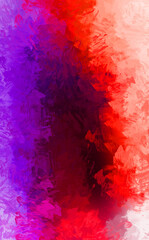 Fototapeta premium Abstract background of colorful brush strokes. Brushed vibrant wallpaper. Painted artistic creation. Unique and creative illustration.