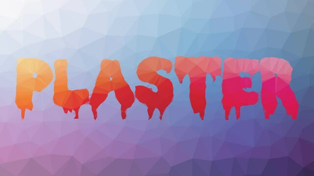 Plaster fade weird tessellated looping moving polygons