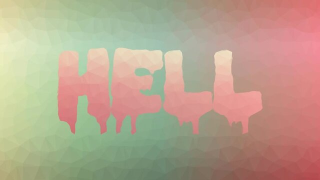 Hell fade weird tessellation looping animated triangles