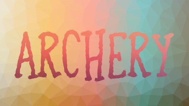 Archery fade modern tessellating looping moving polygons