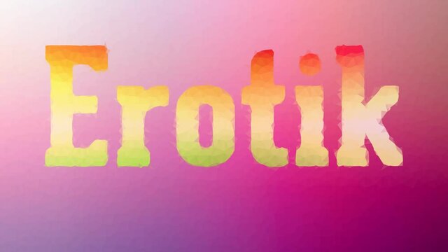 Erotik appearing techno tessellated looping moving triangles