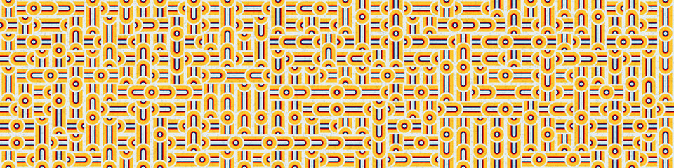 Abstract Geometric Pattern generative computational art illustration