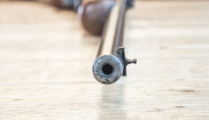 22 Caliber Rifle Barrel and Sight
