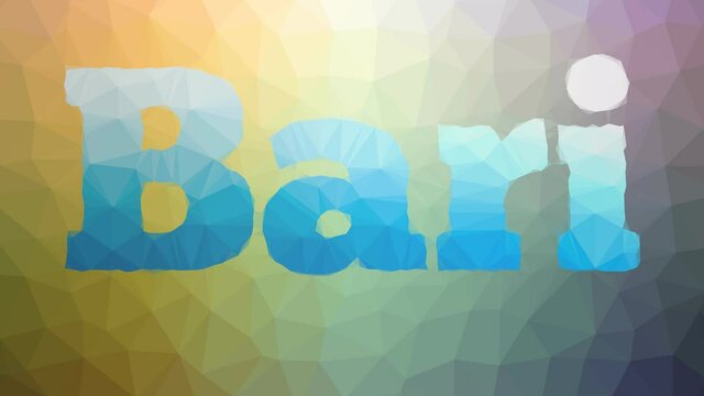 Bari dissolving techno tessellating looping animated triangles