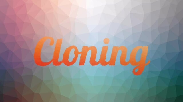 Cloning appearing interesting tessellation looping animated triangles