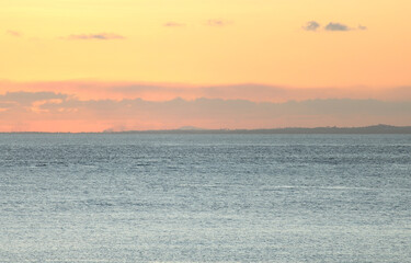 Naklejka premium sunrise over the sea