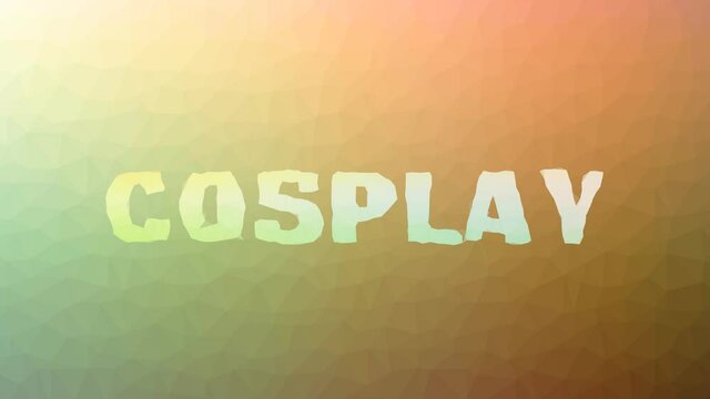 Cosplay fade strange tessellating looping animated triangles