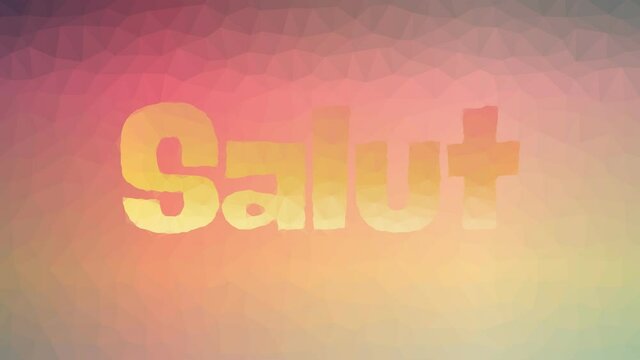 Salut Appearing Interesting Tessellation Looping Animated Triangles