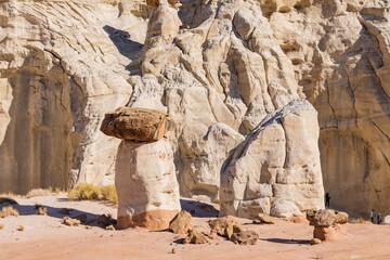 Beautiful landscape around Toadstool Hoodoos