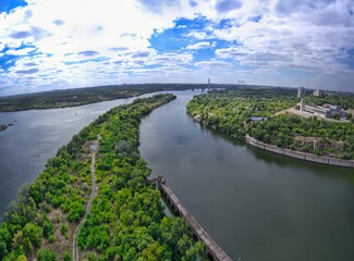 Beautiful nature near the river