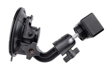 smartphone suction cup mount isolated on white