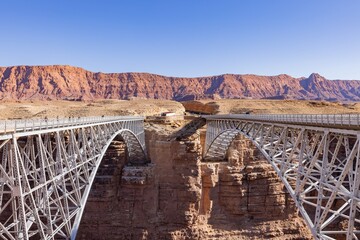 Sunny view of the Navajo Bridge