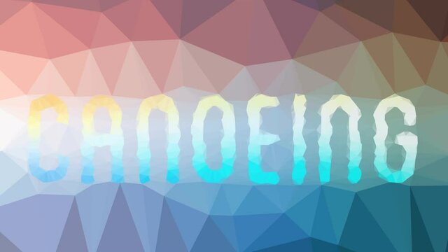 Canoeing appearing strange tessellation looping pulsing polygons