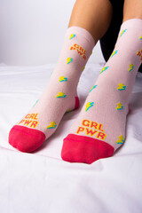 girl socks girl power