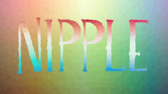 Nipple dissolving techno tessellating looping moving polygons