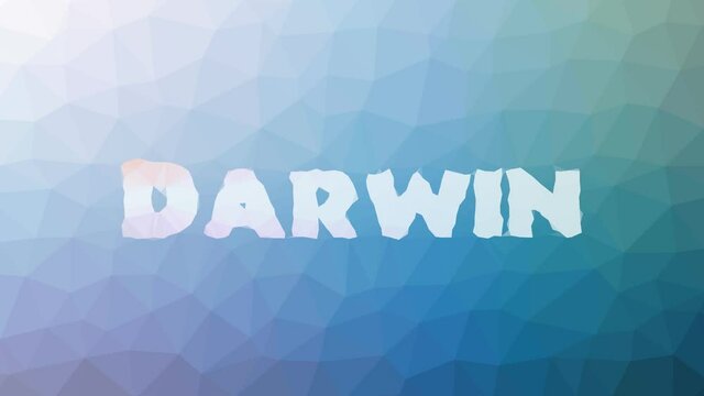 Darwin appearing weird tessellated looping pulsing polygons