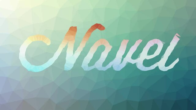 Navel dissolving interesting tessellated looping animated triangles