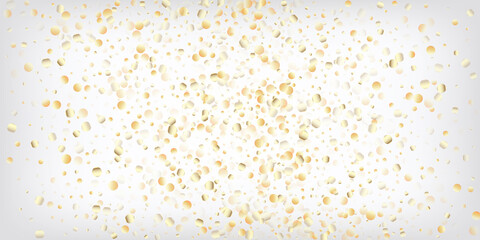 Fototapeta na wymiar Gold, Silver VIP Flying Bokeh Confetti. Sparkling